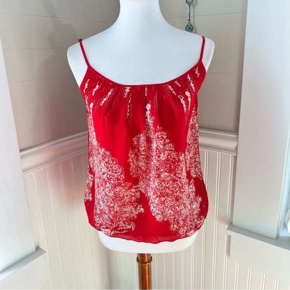 Cabi Red Spaghetti Strap Blouse Style 162 – Romance Top Sz XS - Picture 3 of 11